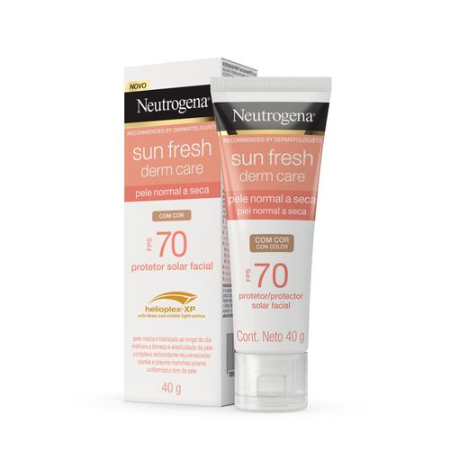 Neutrogena Sun Fresh® Derm Care Dry Skin Com Cor Fps 70
