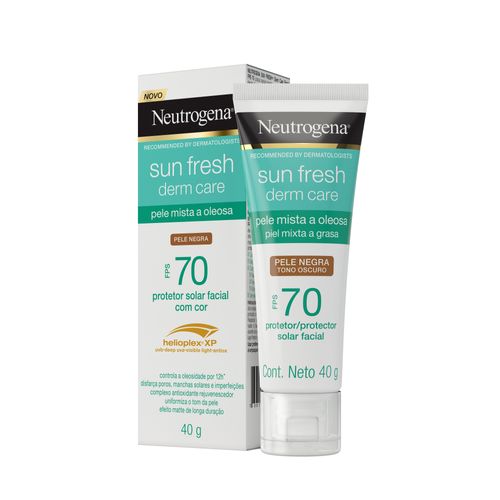 Neutrogena Sun Fresh Oily Skin Pele Negra Fps 70