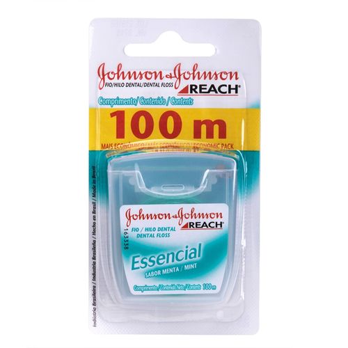 Fio Dental Essencial Menta Jonhson'S Reach 100M