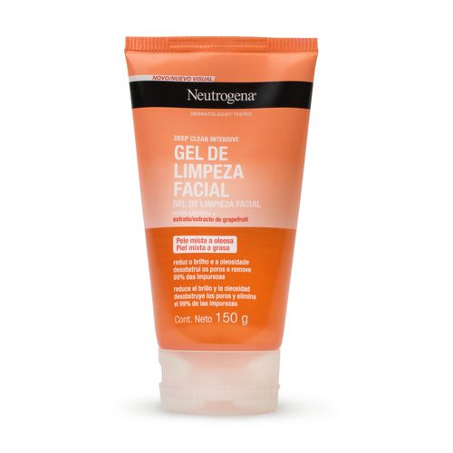 Sabonete Facial Neutrogena® Deep Clean® Gel Grapefruit 150G