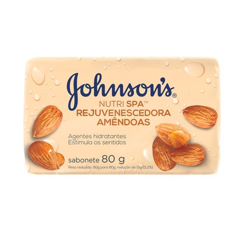 Sabonete Corporal em Barra Johnson’s® Nutrispa Amêndoas 80g