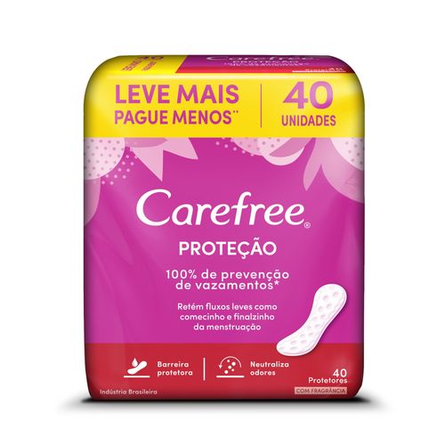 Protetor Diário Carefree Proteção com Fragrância 40u Leve Mais Pague Menos*