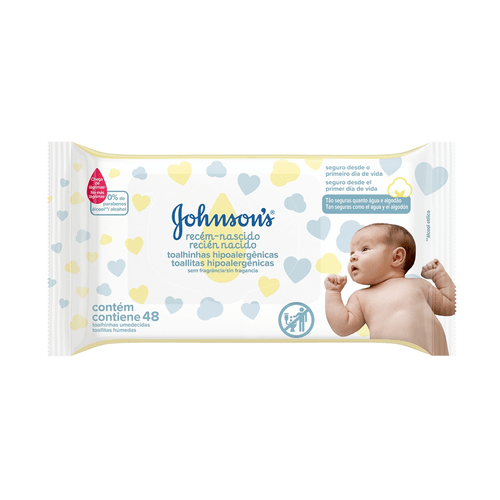 Johnson’s Baby Lenços Umedecidos Recém-Nascido 48un